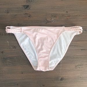 Victorias Secret Striped Pink Bikini Bottom Size M